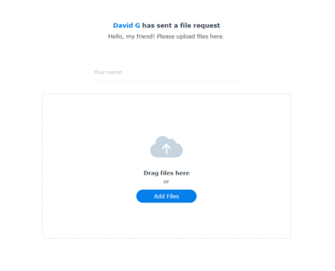 Client Upload View