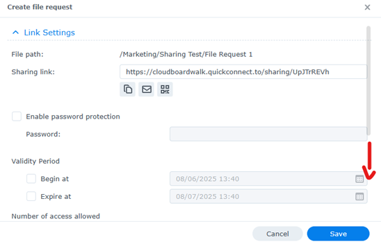Create File Request